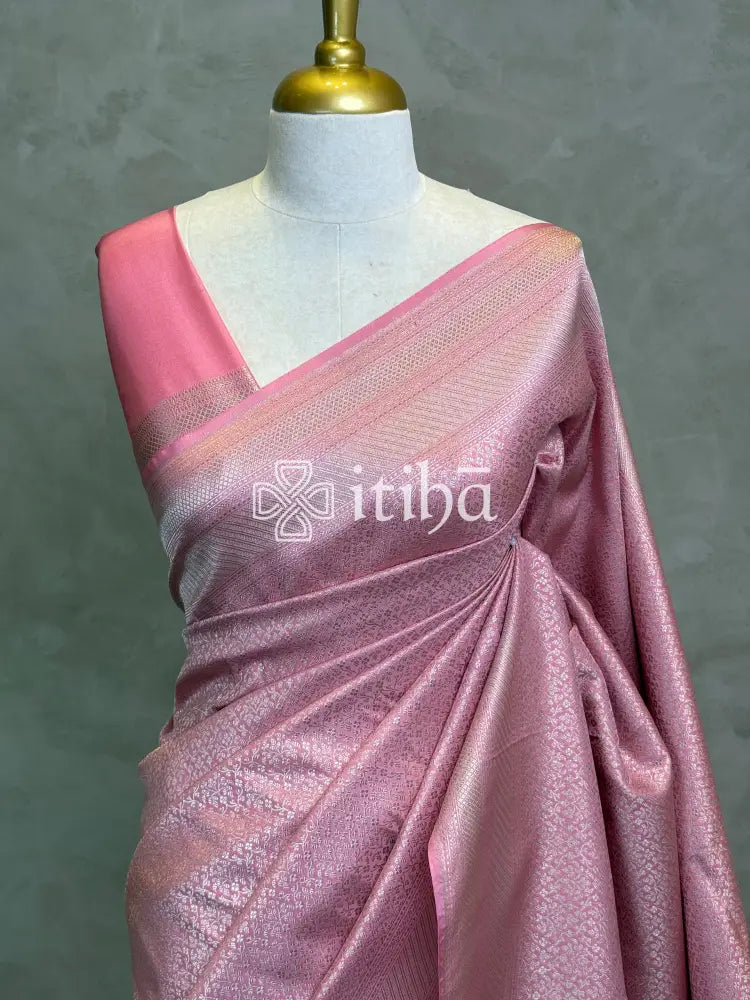 SEMI KATAN WATER ZARI BROCADE BANARASI SAREE