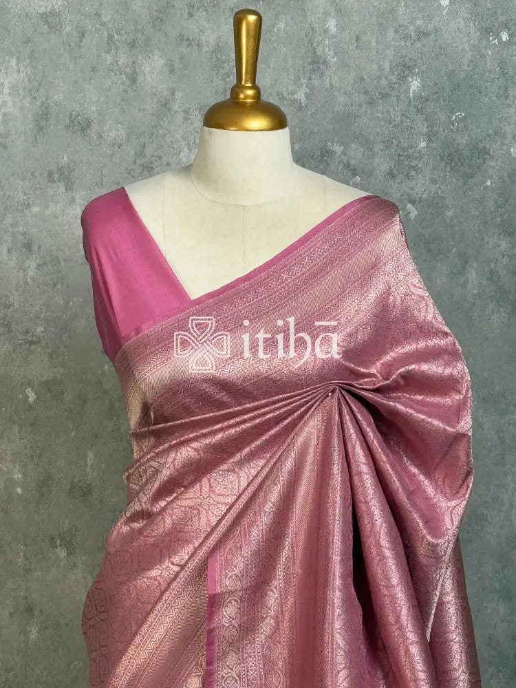 SEMI KATAN WATER ZARI BROCADE BANARASI SAREE