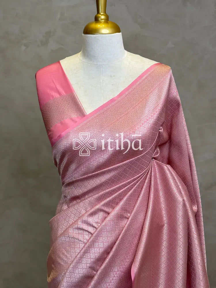 SEMI KATAN WATER ZARI BROCADE BANARASI SAREE