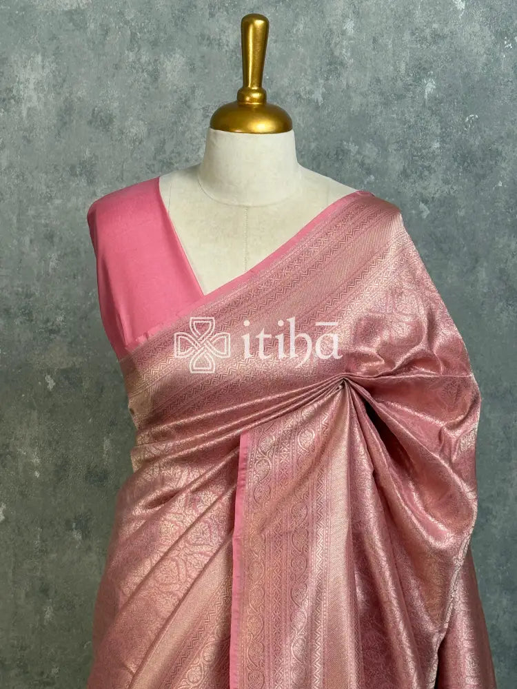 SEMI KATAN WATER ZARI BROCADE BANARASI SAREE