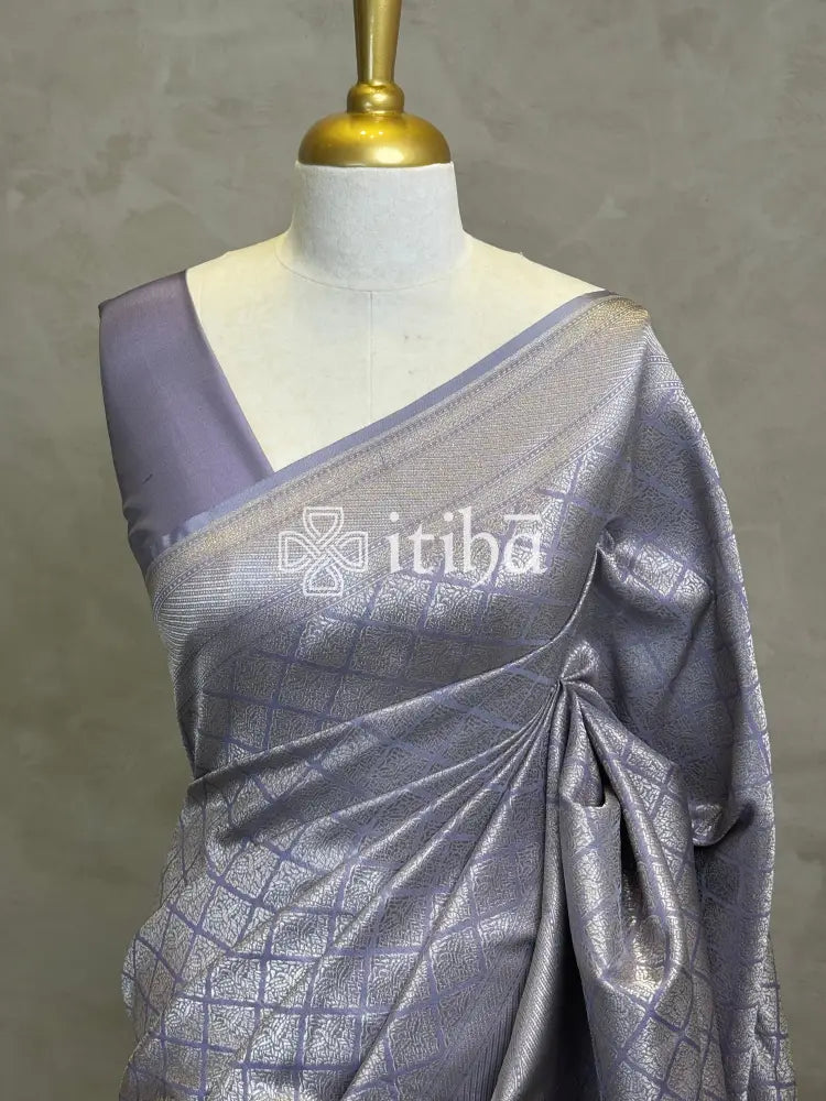 SEMI KATAN WATER ZARI BROCADE BANARASI SAREE