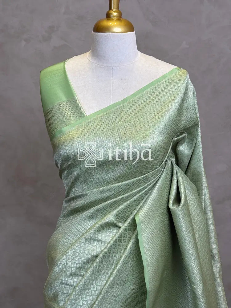 SEMI KATAN WATER ZARI BROCADE BANARASI SAREE