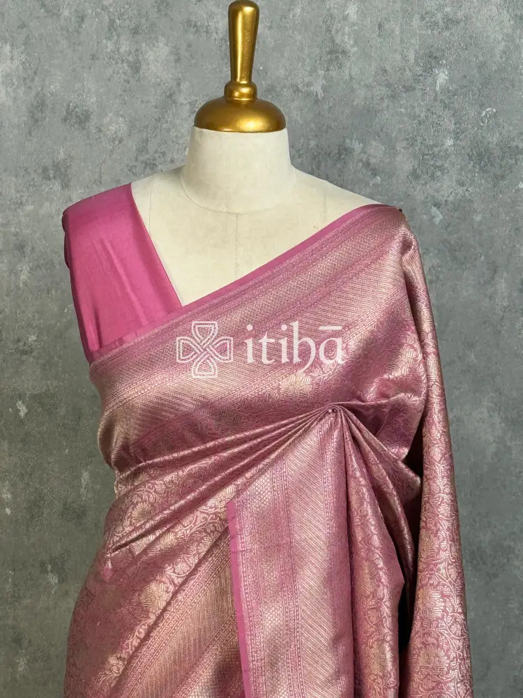 SEMI KATAN WATER ZARI BROCADE BANARASI SAREE