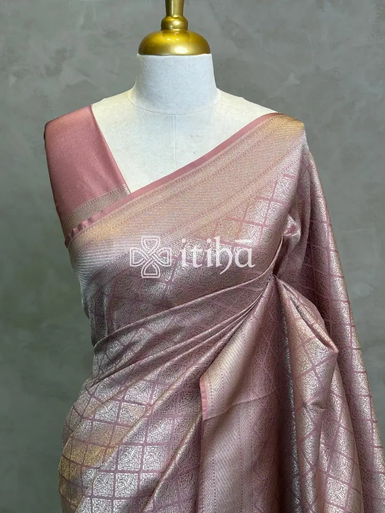 SEMI KATAN WATER ZARI BROCADE BANARASI SAREE