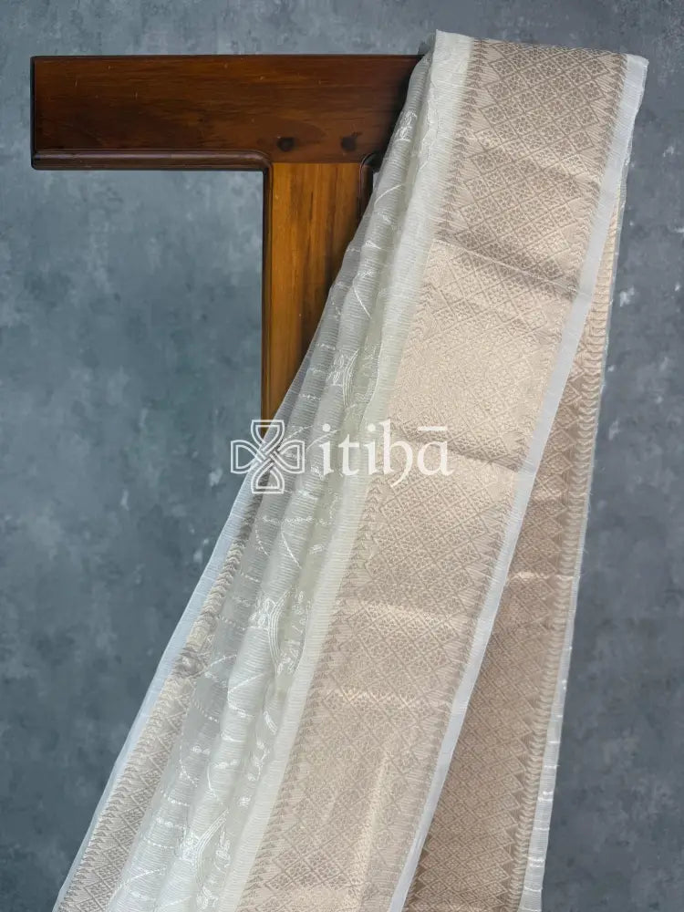 SEMI KOTA EMBROIDERY BANARASI SAREE