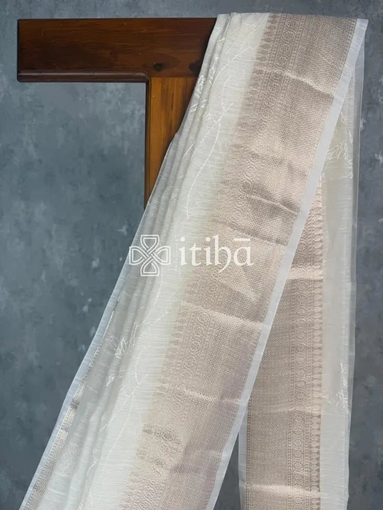 SEMI KOTA EMBROIDERY BANARASI SAREE