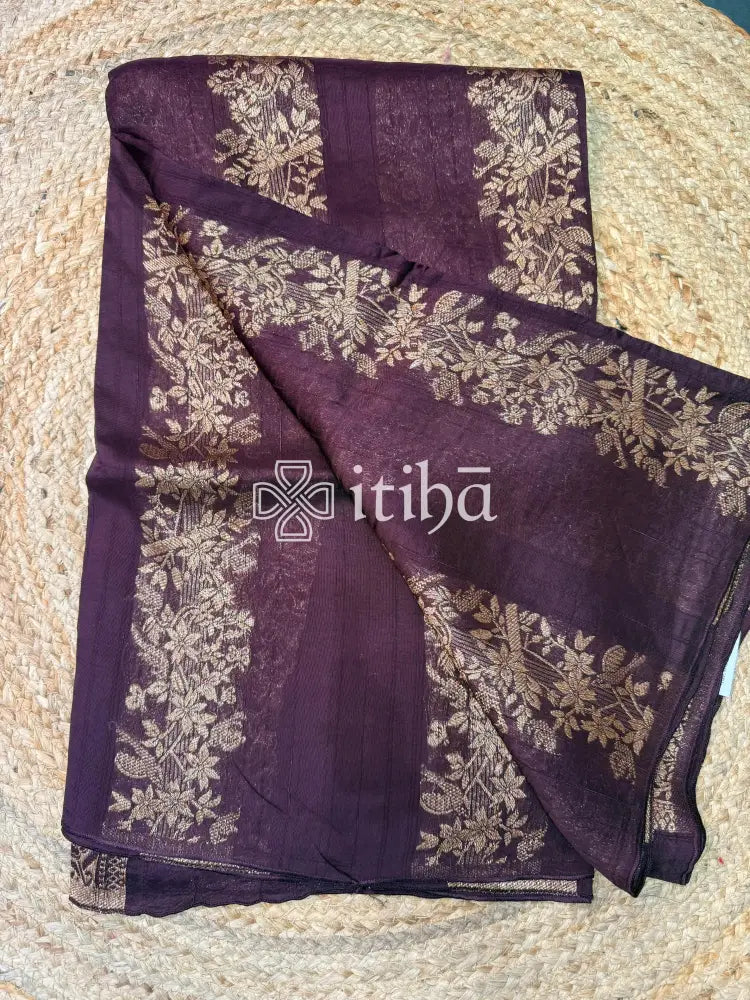 SEMI MATKA TUSSAR BANARASI SAREE