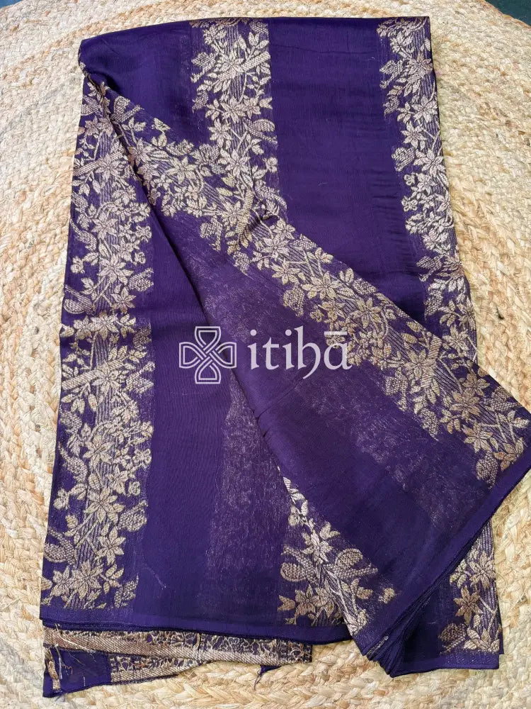 SEMI MATKA TUSSAR BANARASI SAREE