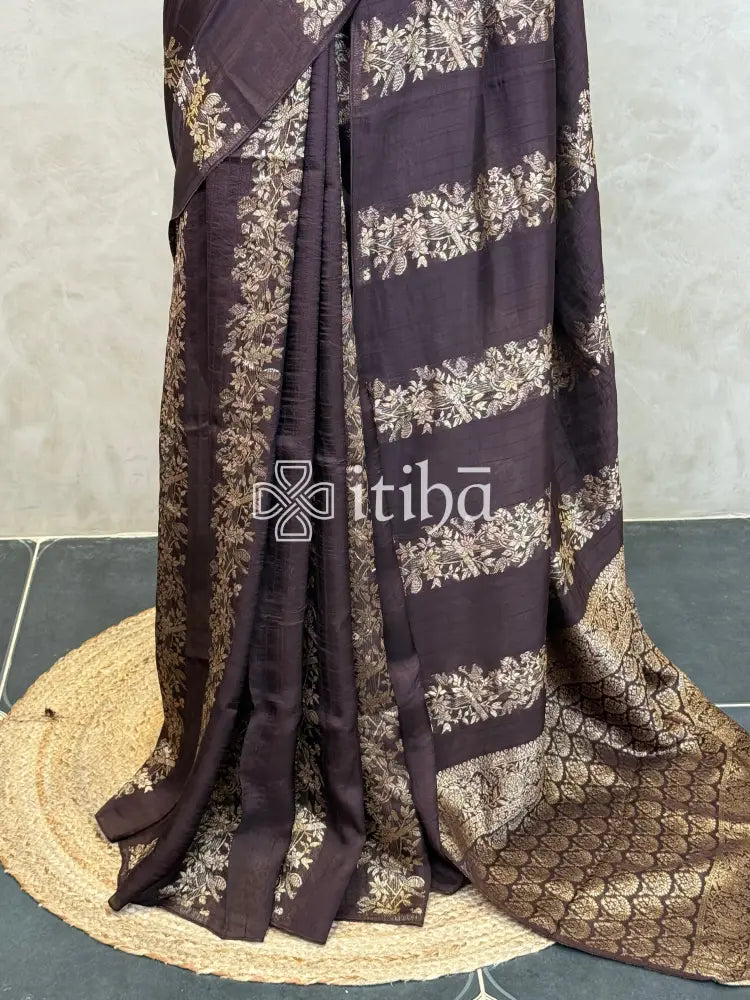 SEMI MATKA TUSSAR BANARASI SAREE