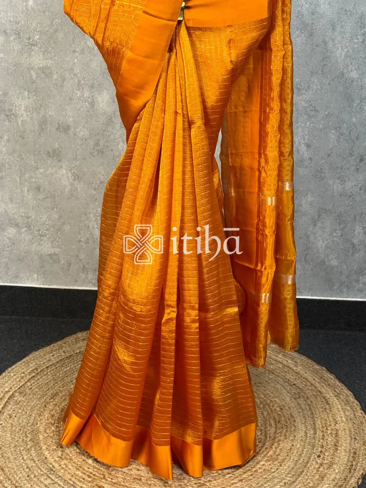SEMI ORGANZA BANARASI SAREE