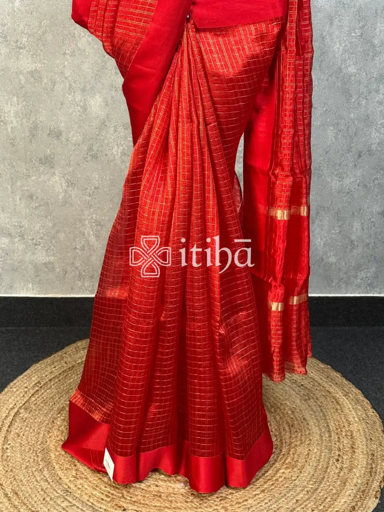 SEMI ORGANZA BANARASI SAREE