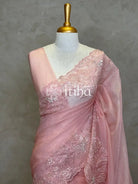 SEMI ORGANZA DESIGNER SAREE
