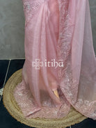 SEMI ORGANZA DESIGNER SAREE