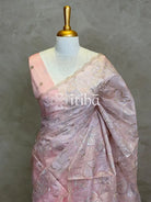 SEMI ORGANZA EMBROIDERY SAREE