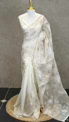 SEMI ORGANZA EMBROIDERY SAREE