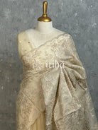 SEMI ORGANZA EMBROIDERY SAREE