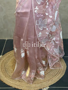 SEMI ORGANZA EMBROIDERY SAREE