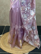 SEMI ORGANZA EMBROIDERY SAREE