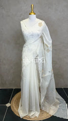 SEMI ORGANZA EMBROIDERY SAREE