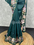 SEMI ORGANZA EMBROIDERY SAREE