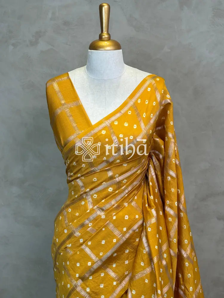 SEMI SILK CHARCHOLA BHANDHINI SAREE