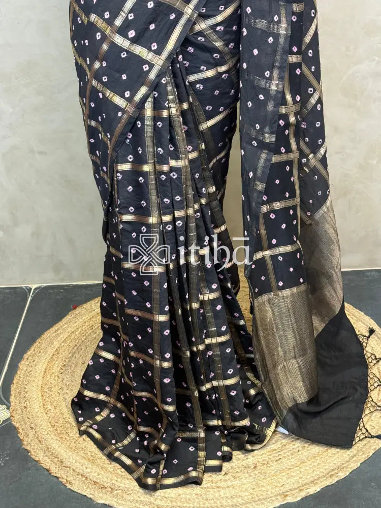SEMI SILK CHARCHOLA BHANDHINI SAREE