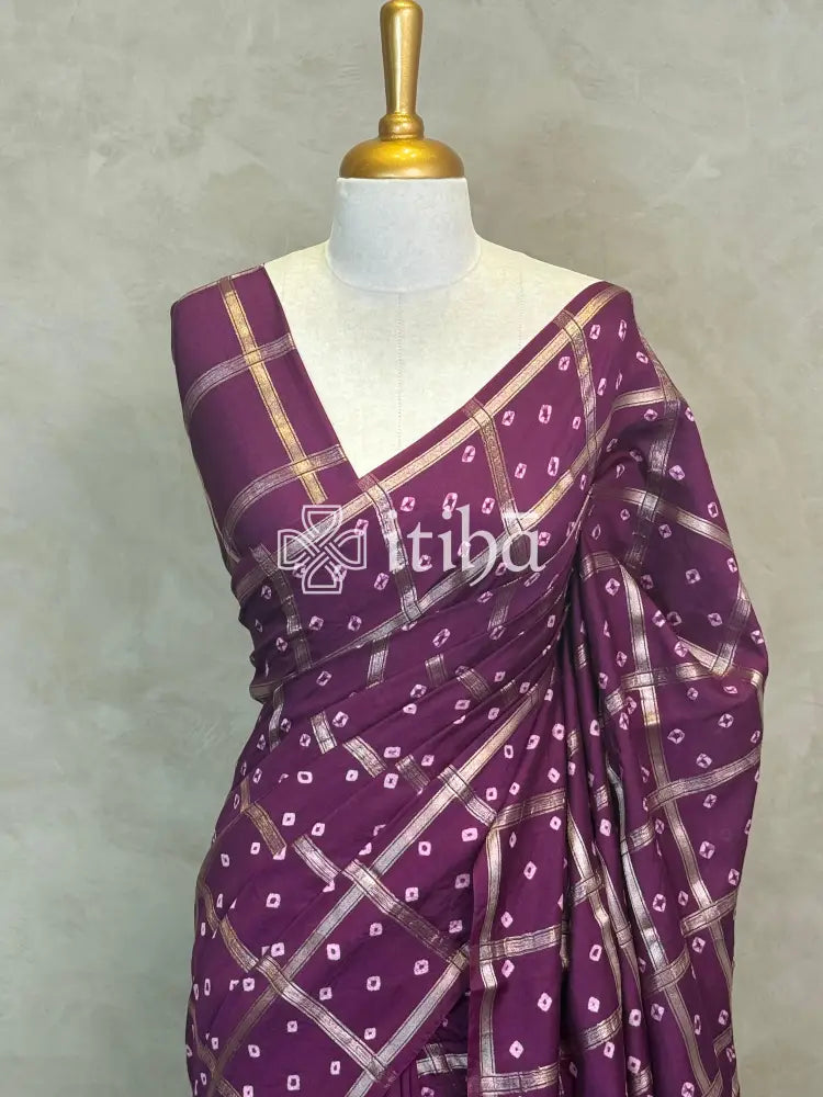 SEMI SILK CHARCHOLA BHANDHINI SAREE