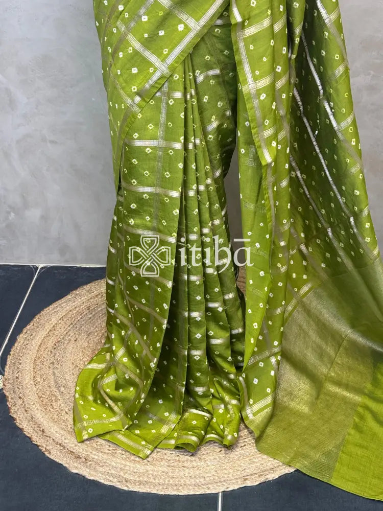 SEMI SILK CHARCHOLA BHANDHINI SAREE