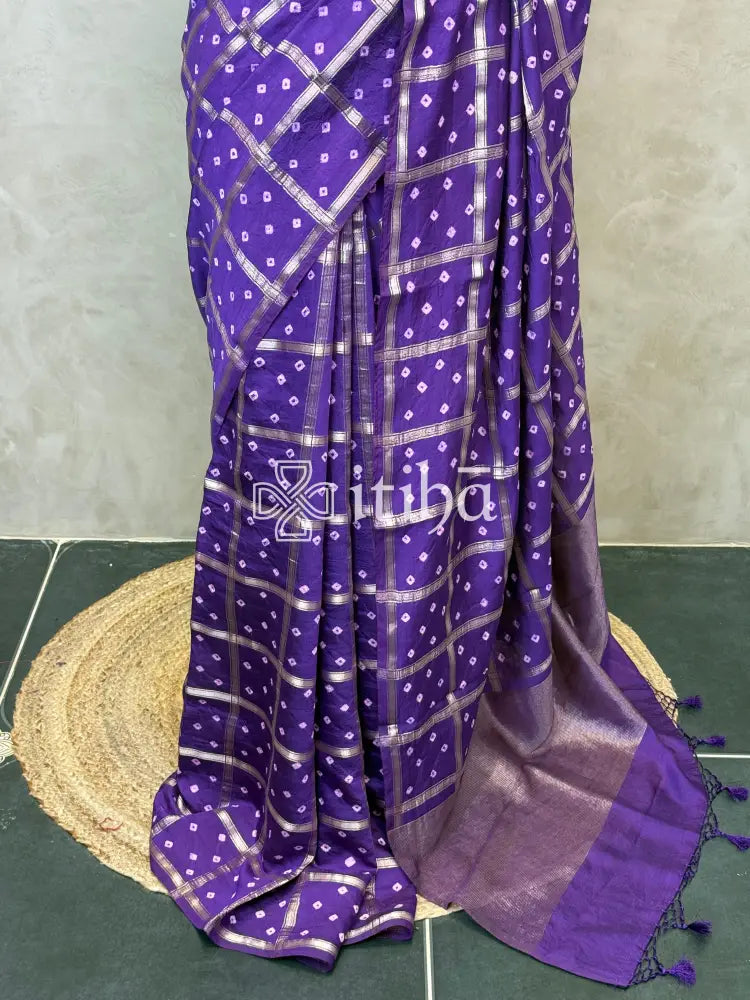 SEMI SILK CHARCHOLA BHANDHINI SAREE
