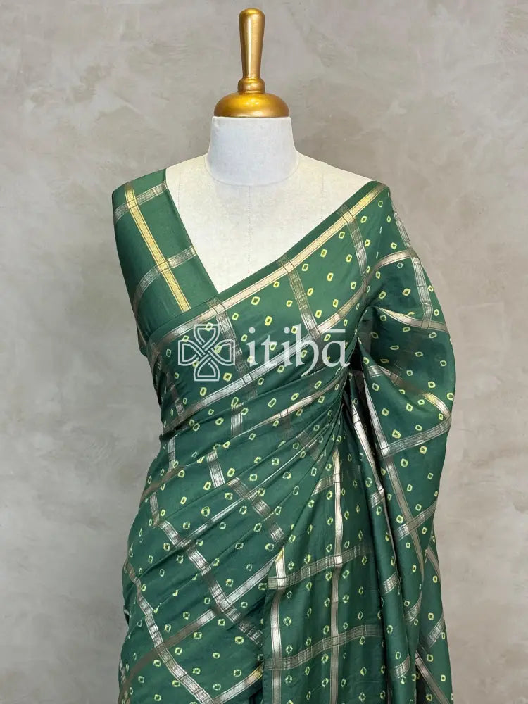 SEMI SILK CHARCHOLA BHANDHINI SAREE
