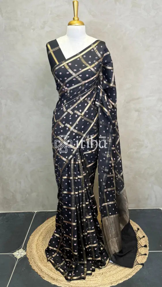 SEMI SILK CHARCHOLA BHANDHINI SAREE