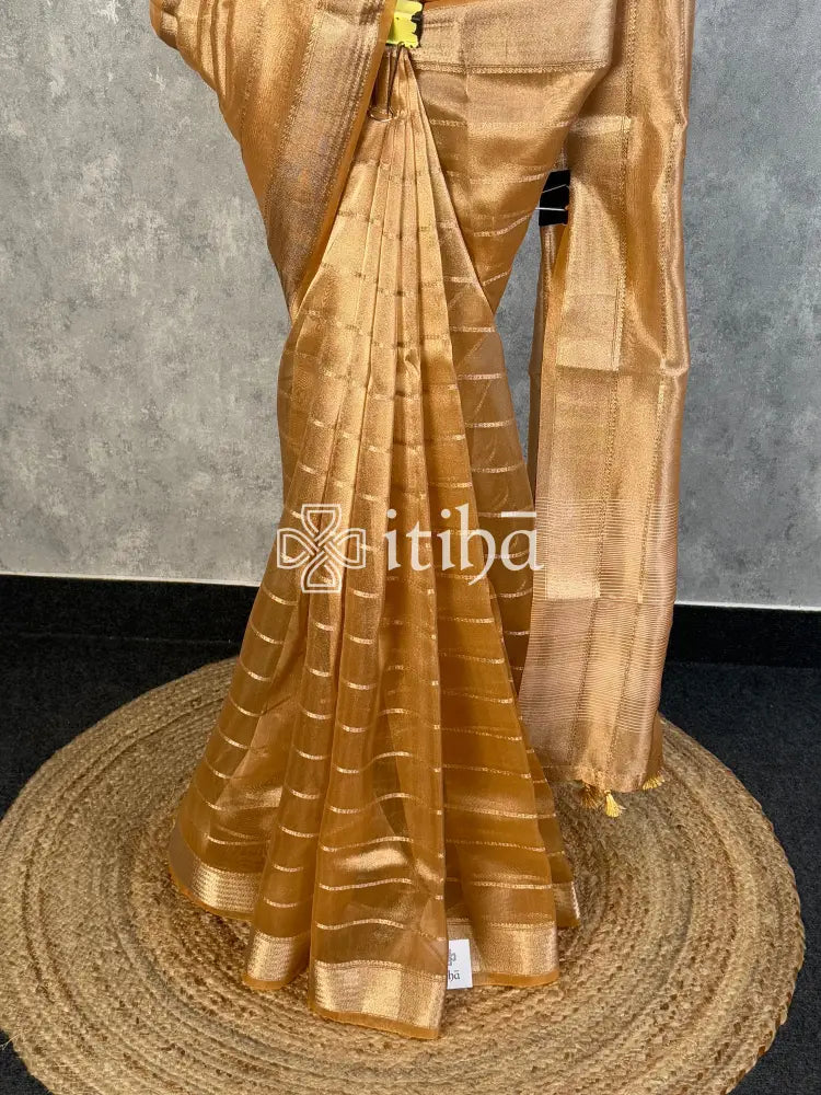 SEMI TISSUE ORGANZA BANARASI SAREE