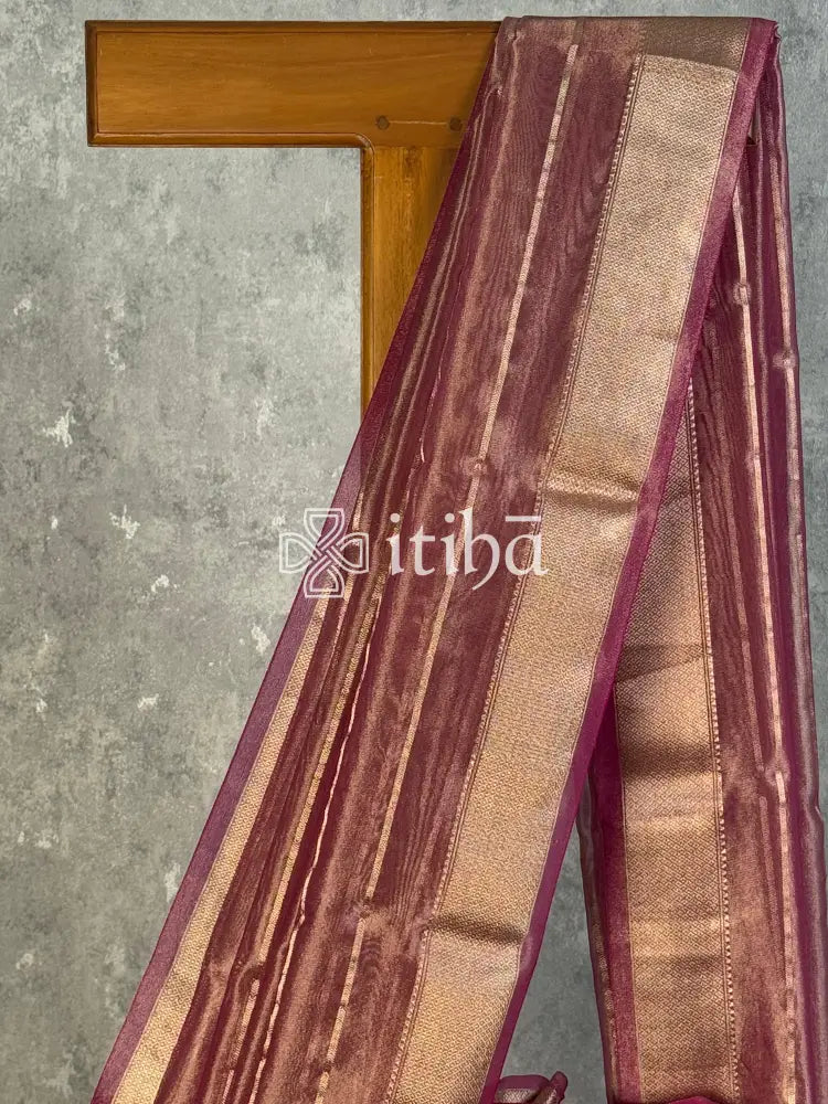 SEMI TISSUE ORGANZA BANARASI SAREE