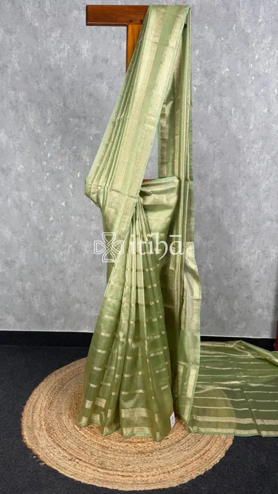 SEMI TISSUE ORGANZA BANARASI SAREE
