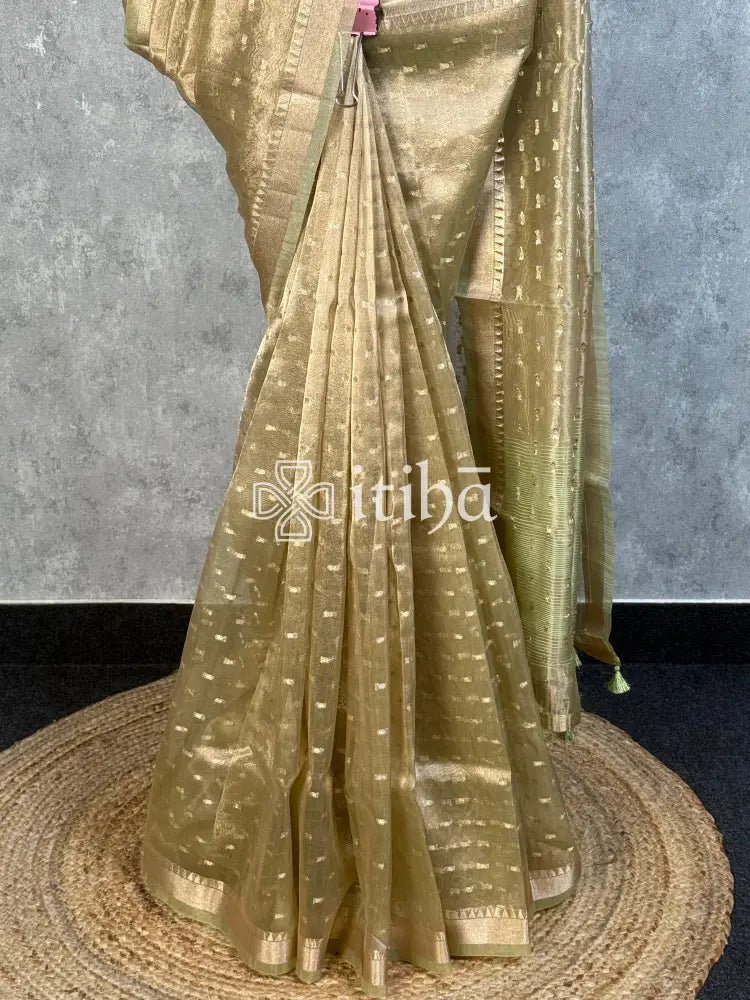 SEMI TISSUE ORGANZA BANARASI SAREE
