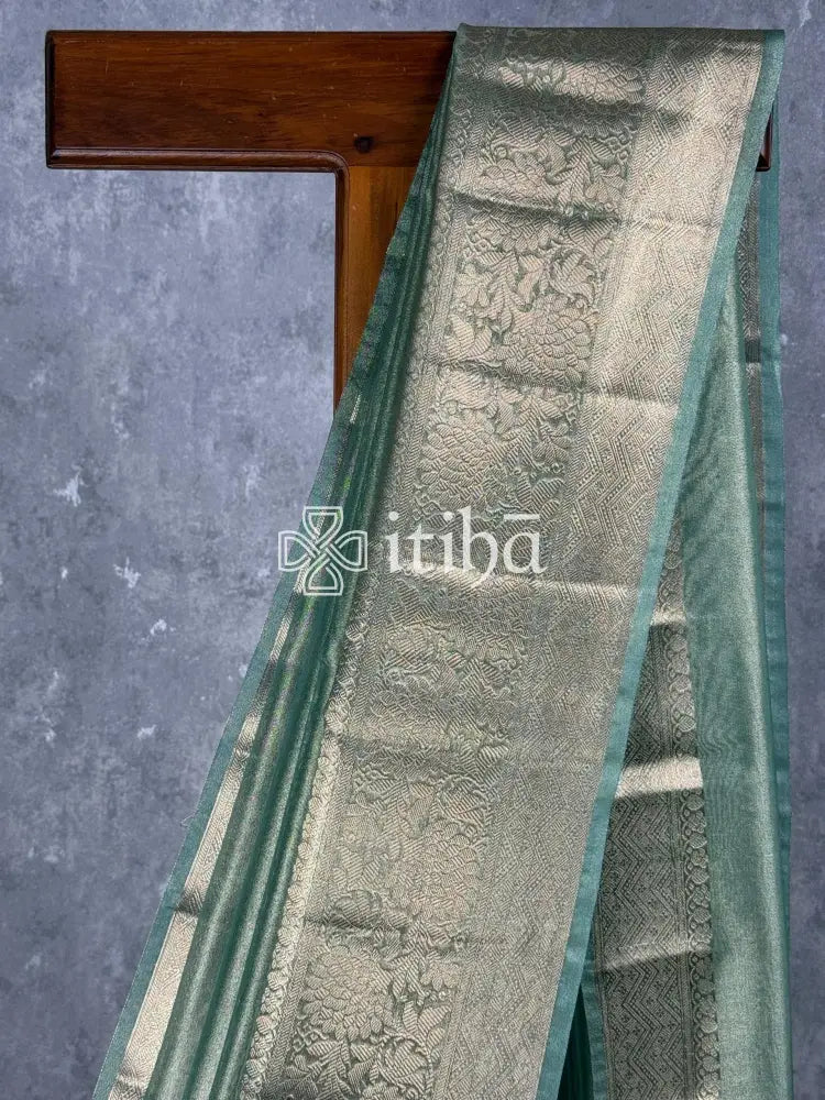 SEMI TISSUE ORGANZA BANARASI SAREE
