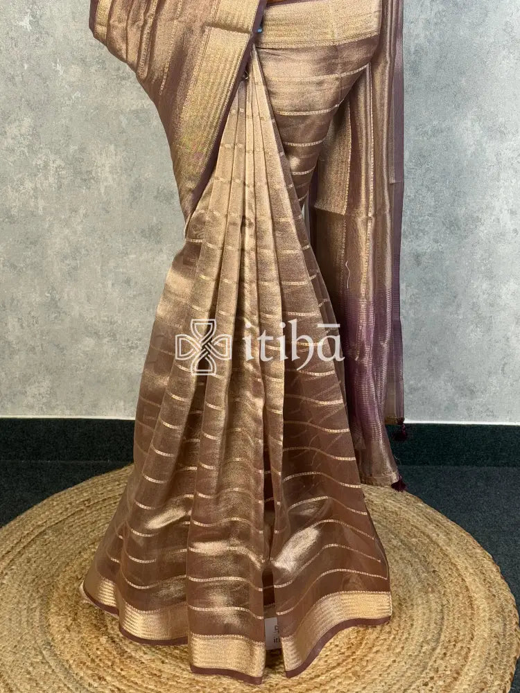 SEMI TISSUE ORGANZA BANARASI SAREE