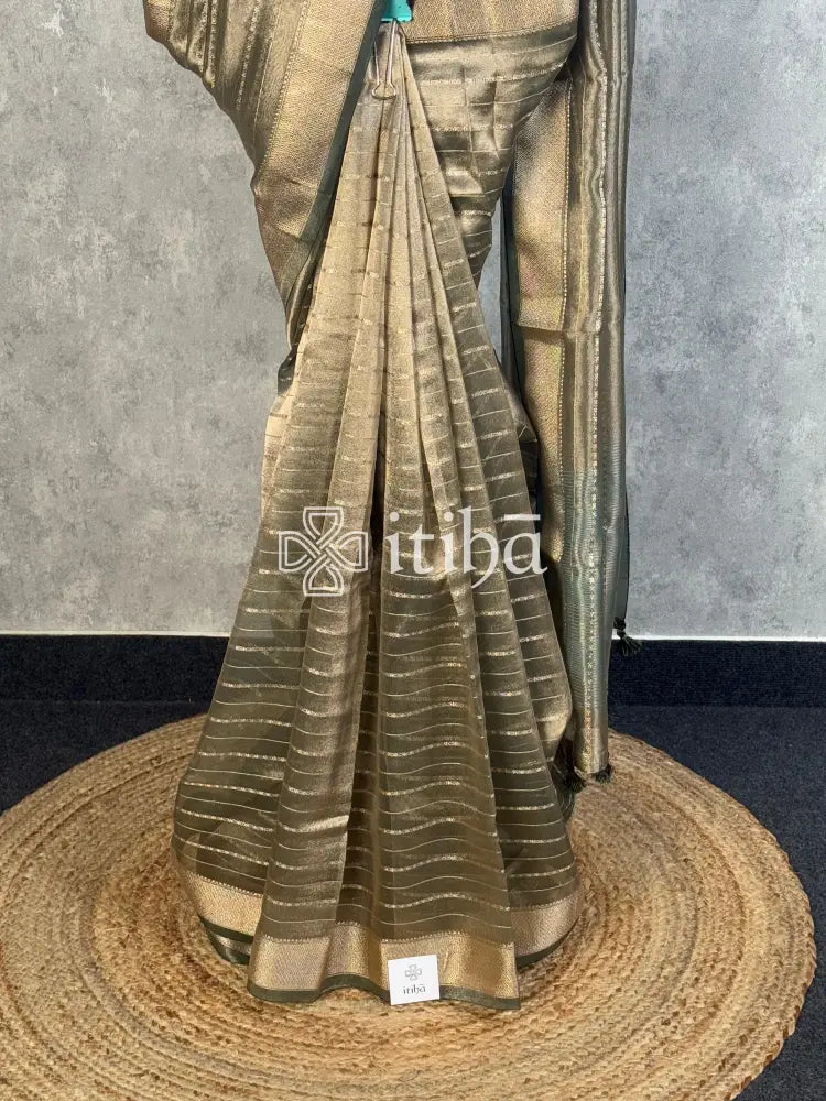 SEMI TISSUE ORGANZA BANARASI SAREE