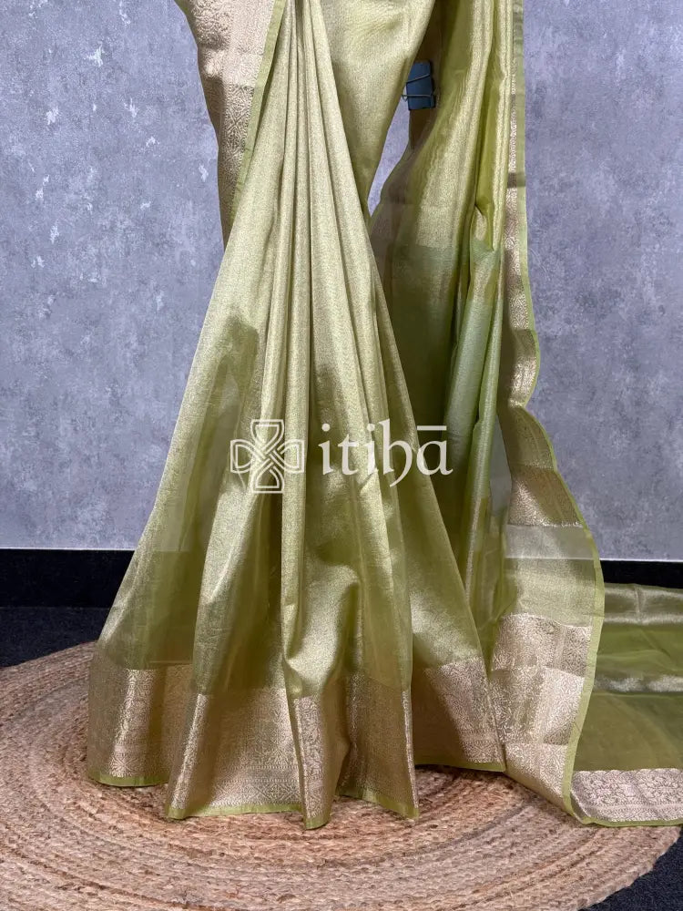 SEMI TISSUE ORGANZA BANARASI SAREE