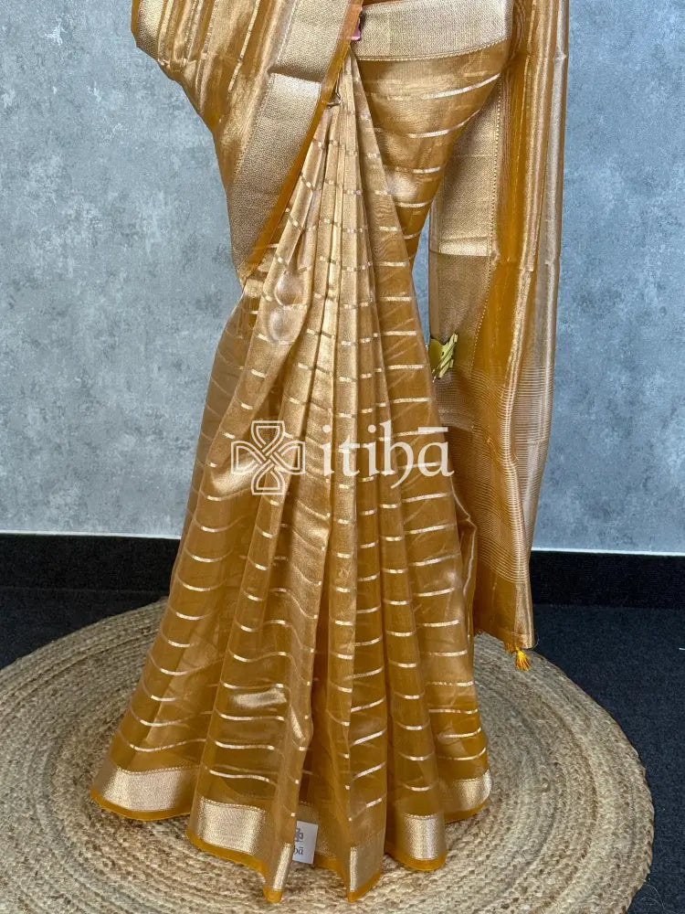SEMI TISSUE ORGANZA BANARASI SAREE