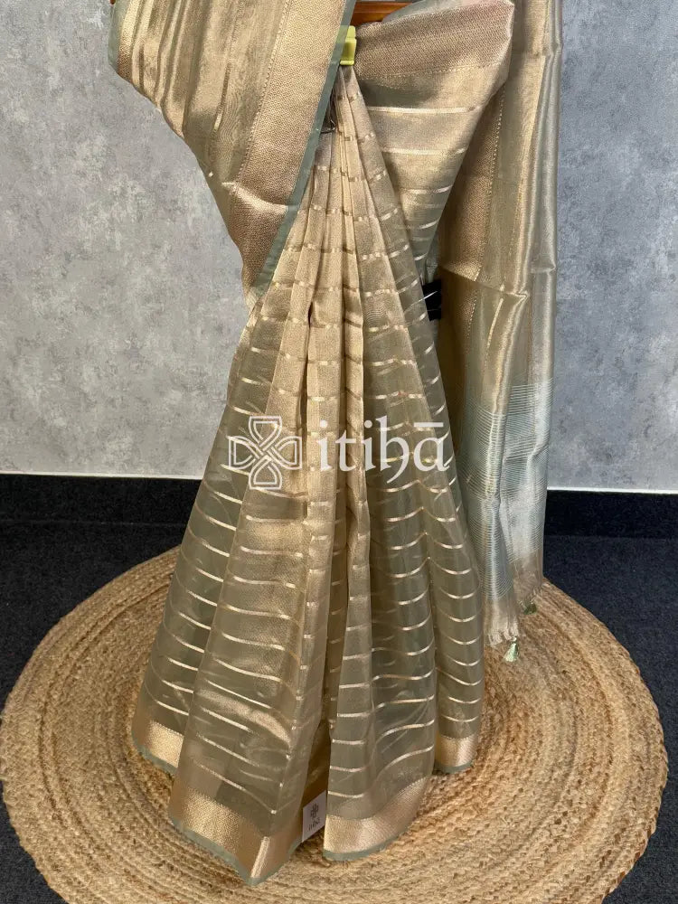 SEMI TISSUE ORGANZA BANARASI SAREE