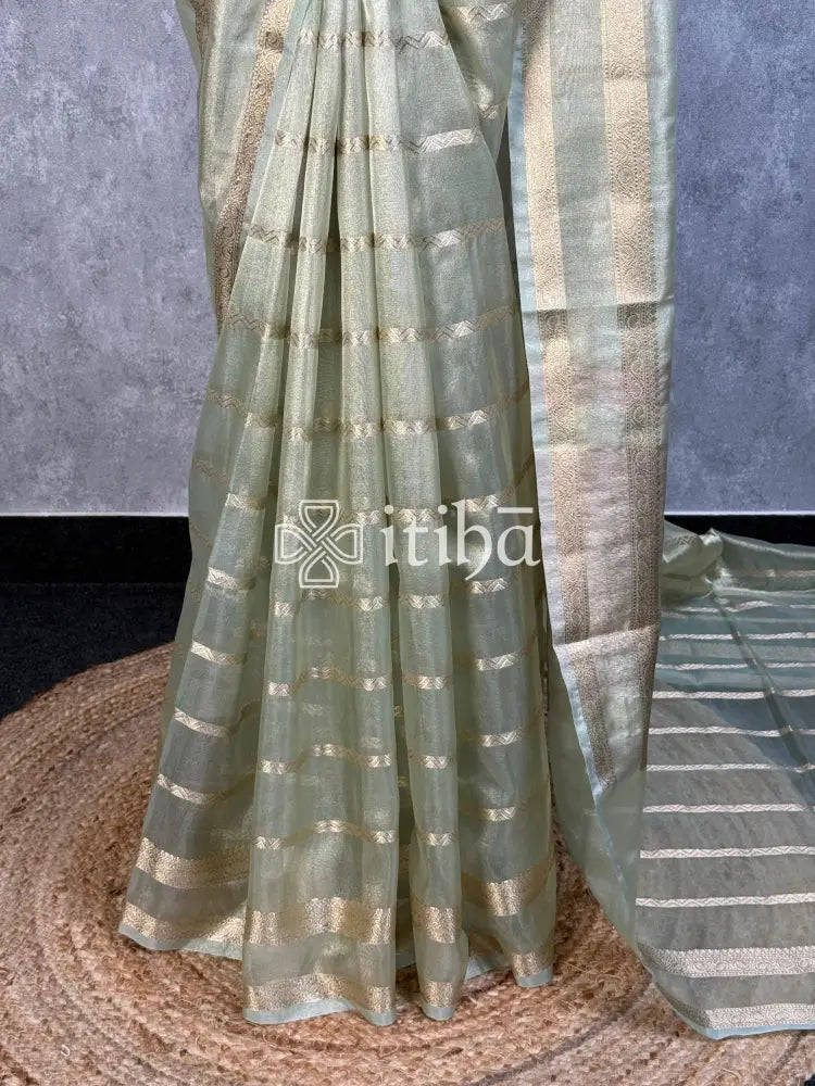SEMI TISSUE ORGANZA BANARASI SAREE
