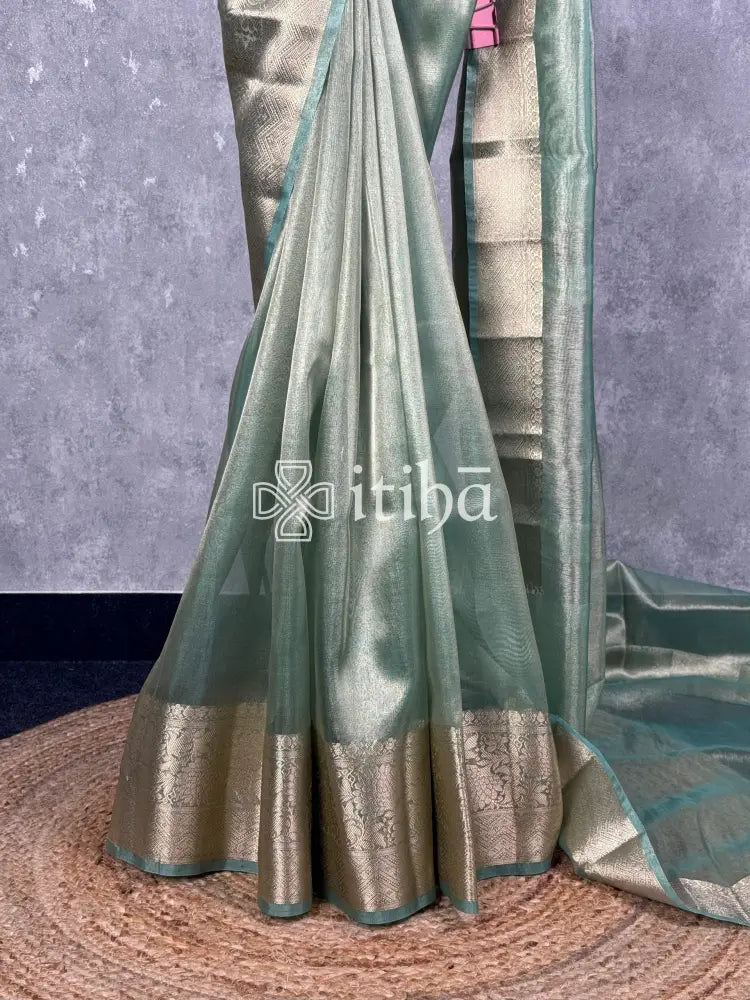 SEMI TISSUE ORGANZA BANARASI SAREE