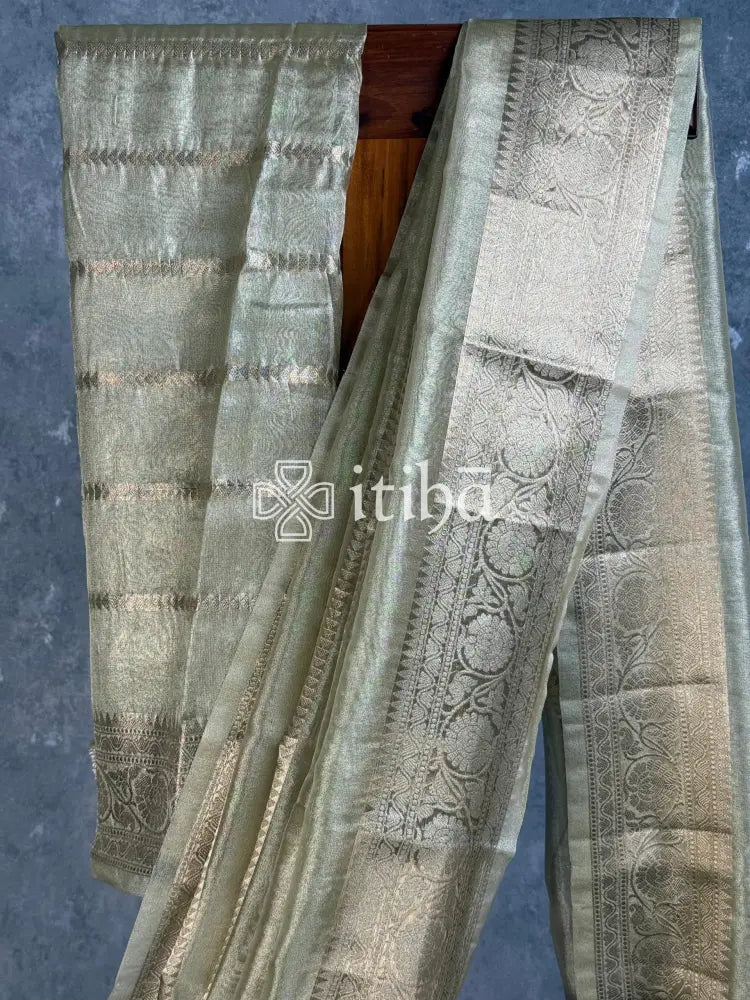 SEMI TISSUE ORGANZA BANARASI SAREE