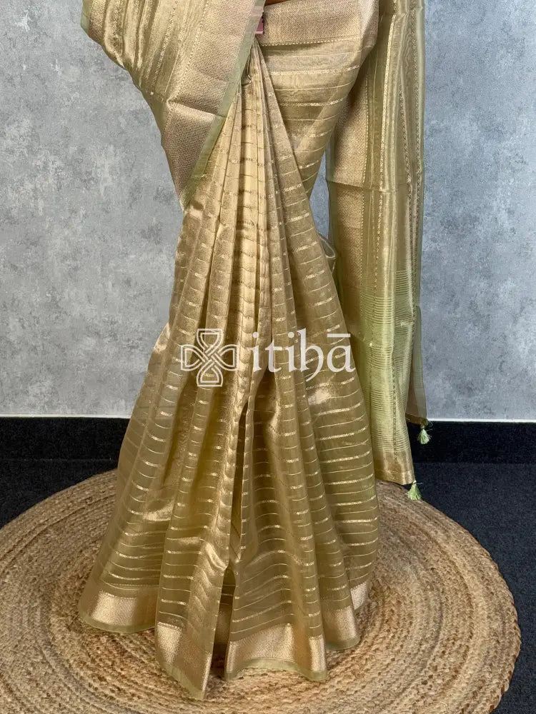 SEMI TISSUE ORGANZA BANARASI SAREE