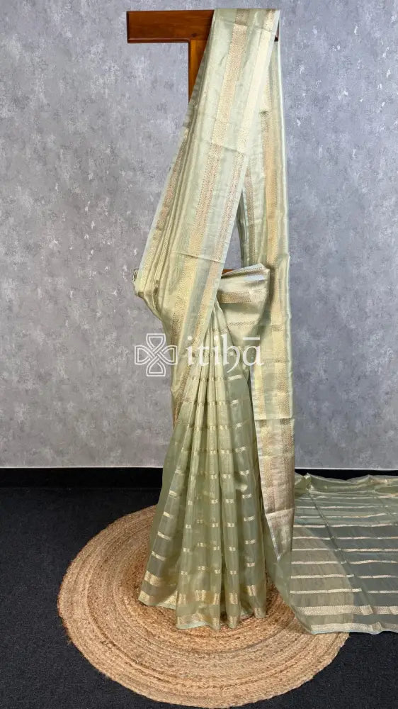 SEMI TISSUE ORGANZA BANARASI SAREE