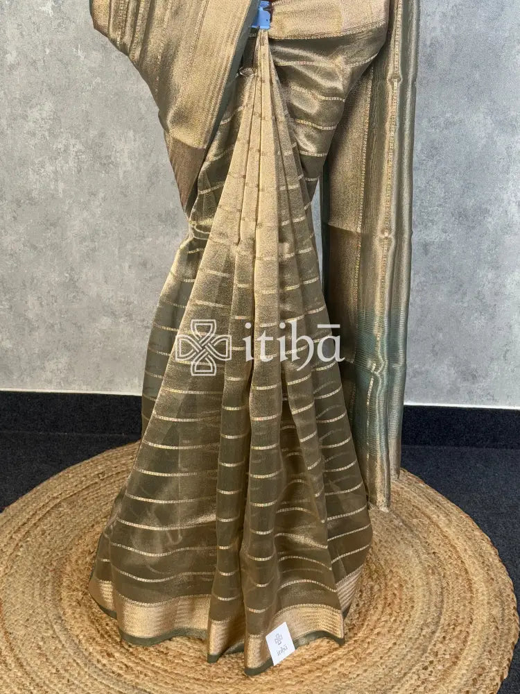 SEMI TISSUE ORGANZA BANARASI SAREE
