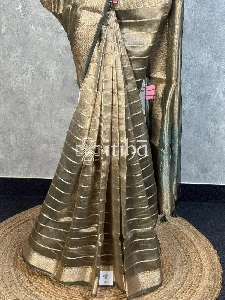 SEMI TISSUE ORGANZA BANARASI SAREE