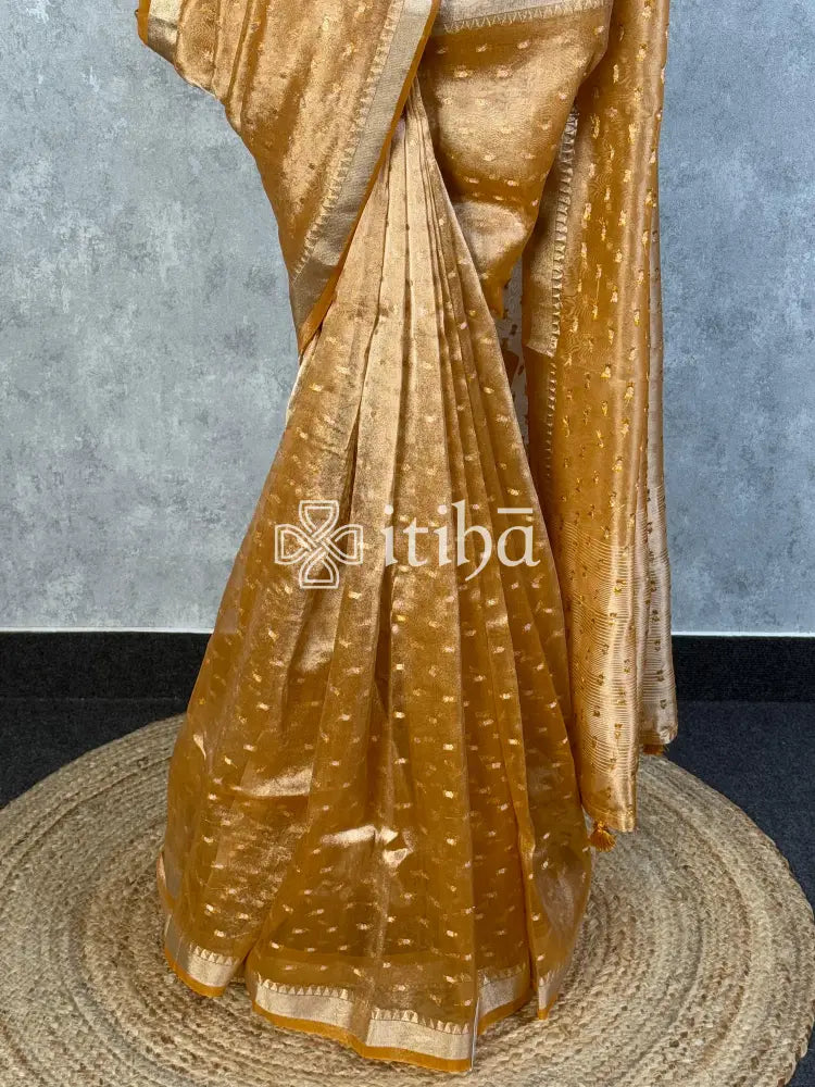 SEMI TISSUE ORGANZA BANARASI SAREE