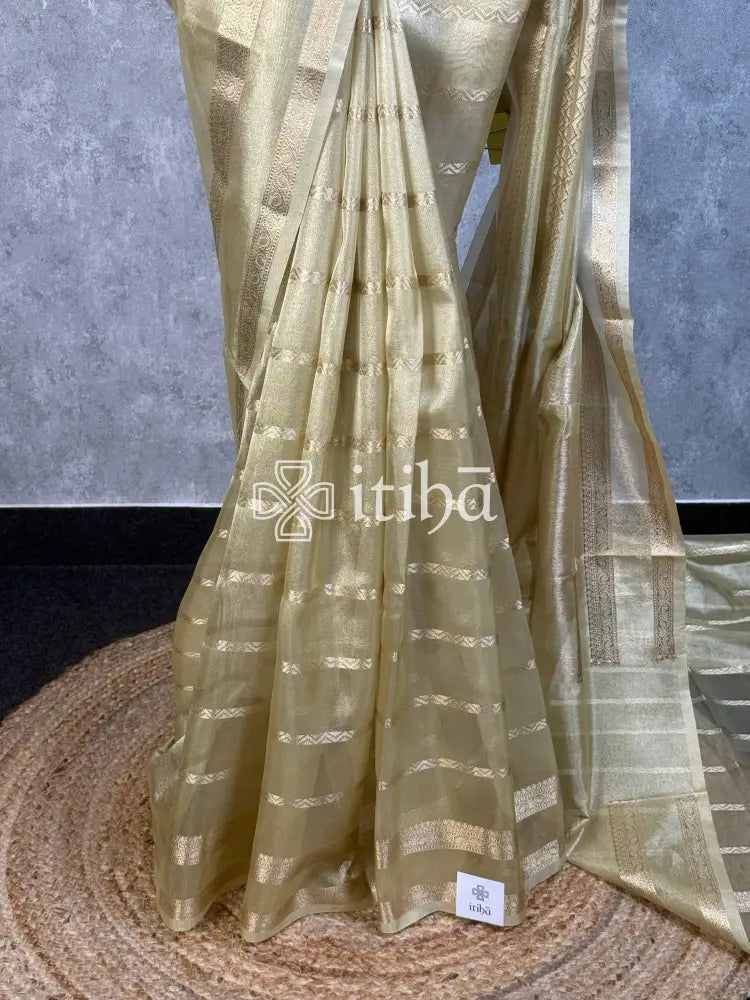 SEMI TISSUE ORGANZA BANARASI SAREE